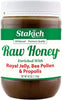 Stakich Royal Jelly, Bee Pollen, Propolis Raw Honey - Pure, Unprocessed, Unheated - 40 Ounce