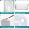 Jitnetiy Wipes Holders, Dustproof Large Capacity Wipes Dispenser Box Case with Lid Keep Diaper Wipes Fresh (White)