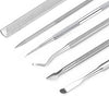 6-Pack Ingrown Toenail File and Lifters, Professional Surgical Stainless Steel Ingrown Toenail Removal Tool Kit, Manicure Treatment Pedicure Tools for Feet Under Nail Cleaner Correction Polish Pain