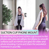 Giumel 2PCS Silicone Suction Phone Case Mount,Non Slip Suction Cup Phone Mount,Hands-Free Phone Accessories Holder for Selfies and Videos,Silicon Adhesive Phone Stand Sticky for Cell Phone Transparent