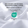 DOWNCOOL Comforters Queen Size, Duvet Insert,White All Season Duvet, Lightweight Quilt, Down Alternative Hotel Comforter with Corner Tabs (White, Queen 88x92 Inches)