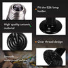 Simple Deluxe 100W Ceramic Reptile Heat Lamp Bulb & 150W Clamp Light with 8.5