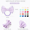 40 Pcs Hair Bows for Girls Toddler Hair Ties 3 Inch Bow Rubber Bands Ponytail Holders Elastics Pigtail Bows Hair Accessories for Girls Baby Toddler
