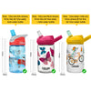 Replacement Straws for CamelBak eddy Kids 12oz Water Bottle,Accessories Set Include 5 BPA-FREE Straws and 1 Cleaning Brush