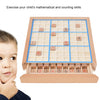 Wooden Sudoku Toys, Wooden Puzzle Sudoku Chess Board Game with Drawer Intelligence Logical Development Educational Toys for Kids Adult
