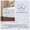 CozyLux Queen Mattress Pad Cotton Deep Pocket Mattress Cover Non Slip Breathable and Soft Quilted Fitted Mattress Topper Up to 18