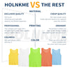 Holnkme Scrimmage Team Practice Vests Sports Pinnies Soccer Training Basketball Nylon Mesh Jerseys for Child & Adult(12 Pack) Orange