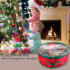 MeiBoAll 20 inch Xmas Wreath Storage Bag Christmas Wreath Storage Garland Holiday Container with Clear Window Tear Resistant Fabric Xmas Garland Storage-Zippered Reinforced Handle-20inch(Red)