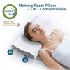 Neck Pillow Memory Foam Pillows for Pain Relief Bed Pillow for Sleeping, Ergonomic Pillow for Neck and Shoulder Pain, Orthopedic Cervical Pillow for Side Back Stomach Sleeper