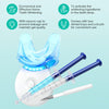 Teeth Whitening Kit, LED Teeth Whitening Light with 6 X 3ml Carbamide Peroxide Teeth Whitening Gel, Included 2 Mouth Trays & Tray Case and Brush, Safe Enamel, Fast and Gentle Teeth Whitening
