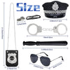 Orgoue 6PCS Police Costume Accessories, Police Pretend Play Toy Set Cop Costume Accessories Police Costume for Kids with Policeman Hat, Sunglasses Handcuffs for Ages 6 and up for Halloween