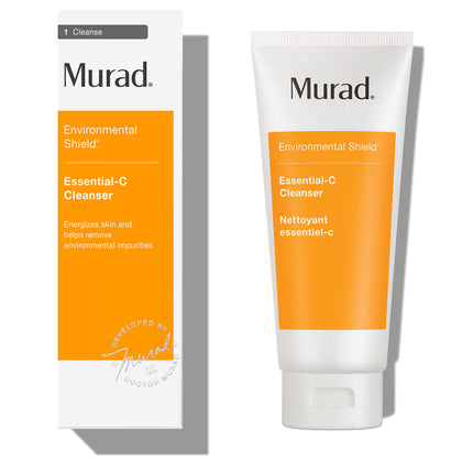 Murad Essential-C Cleanser - Environmental Shield Foaming Face Wash Gel - Vitamin & Antioxidant Rich Treatment Backed by Science, 6.75 Fl Oz