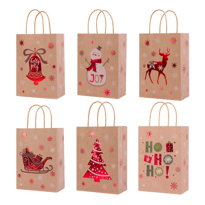 SUNCOLOR 24 Pack Small Christmas Gift Bags With Handle
