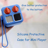 LeoTube Silicone Shell Cover Case for Yoto Mini Player, Silicone Protective Sleeve Case Compatible with Mini Bluetooth Speaker (Silicone Case Only, Machine not Included) (Blue)