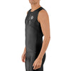 SLS3 Mens Triathlon Top - Triathlon Shirt Mens - Tri Jerseys - Tri Top Men - Men's Tri Top - Sleeveless Bike Jersey (Solid Black, M)