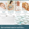 UNILIBRA Twin Size Waterproof Mattress Pad, Quilted Fitted Mattress Cover Protector with Deep Pocket Stretches up to 18 Inches, Breathable Soft Hollow Cotton Filling Mattress Topper