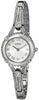 GUESS Petite Silver-Tone Crystal Bracelet Watch with Self-Adjustable Links. Color: Silver-Tone (Model: U0135L1)