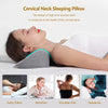 Cervical Neck Pillows for Pain Relief Sleeping, Memory Foam Neck Bolster Pillow for Stiff Pain Relief, Neck Support Pillow Neck Roll Pillow for Bed Pillow (Dark Gray)
