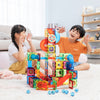 MAGBLOCK 176 Pcs Marble Run Magnetic Tiles Set STEM Building Blocks Gift for Boy Girls Develop Children's Brain and Learning Educational Magnet Tiles for Age 4-8 Toys