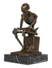 Toperkin Skeleton Thinker TPE-998 Bronze Statues Sculptures Home Decor