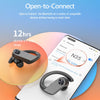 Earbuds 110H Playtime Bluetooth Headphones Wireless Earbuds with 2200mAh Charging Case Dual LED Display Ear Buds with Earhooks Over Ear Headphones Waterproof for Workout Sport Laptop TV Phone Black