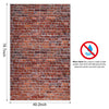 Brick Wall Party Backdrop, Wall Decoration, Curtains Door, Old Red Brick Wall Party Backdrop, Holiday Party Supplies Christmas Halloween Decoration 78.7