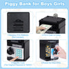 Refasy Kids Toys for Boys Girls Age 3-5,Electronic Piggy Banks Money Savings Box Toys Mini ATM Coin Bank for Children Best Birthday Xmas Gifts Cash Can, 8-12 Year Old Black