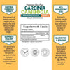 Garcinia Cambogia Weight Loss Pills - Maximum Strength Appetite Suppressant & Fat Burner for Men & Women - 1600mg Natural Extract & 960mg HCA - Metabolism Booster & Carb Blocker Capsules - 60Ct