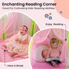 Tiny Land Princess-Tent with Star Lights & Carry Case, Pop Up Play-Tent, Princess Castle Indoor Playhouse, Foldable Kids Play Tent Outdoor, Toddler-Tent for Girls