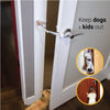 SVD.PET Cat Door Latch & Stopper: A Simpler Pet Gate Solution to Dog Proof Your Home & Keep Dogs and Kids Out of Litter Box & Cat Feeder. No Cut Cat Door Interior Door. (White)
