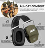 PROHEAR 016 Shooting Ear Protection Earmuffs 2 Pack, NRR 26dB for Gun Range, Hunting -Black and Green
