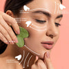 BAIMEI Gua Sha Facial Tool for Self Care, Manual Massage Sticks for Face and Body Treatment, Massager for Relieve Tensions and Reduce Puffiness, Skin Care Gift for Men Women - Xiuyan Jade