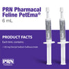 PRN Pharmacal PetEma - Disposable Single Use Enema for Cats - Rectally Administered Gel Containing Lubricant, Laxative & Stool Softener - with Glycerin & Sorbic Acid - 6 mL Syringe - 3 Pcs