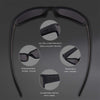 KastKing Skidaway Polarized Sport Sunglasses for Men and Women, Matte Blackout Frame, Smoke Lens