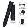 BISONSTRAP Watch Strap 14mm, Vintage Leather Replacement Watch Band, Black