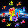 Lydaz Number Bots Math Toys for Kids, Preschool Learning Activities Games Toys, Number Robots Block Autism STEM Education Toys, Classroom Carnival Prizes, Birthday Gifts for Boys 3 4 5+ Years Old