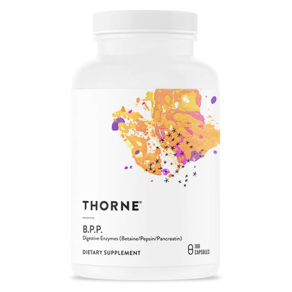 THORNE Multi Enzyme (Formerly B.P.P.) - Betaine, Pepsin, Pancreatin - Comprehensive Blend of Digestive Enzymes to Support Normal Digestion - Dairy-Free - 180 Capsules - 90 Servings