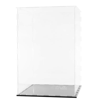 Clear Acrylic Display Case-Assemble Countertop Box for Display-Clear Display Box,Dustproof Protection Showcase for Toy Collectibles (8x8x12inch)