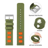 Nylon Quick Release Watch Band 20mm 22mm - Rugged Military Watch Bands for Women Men Soft Sport Watch Strap Replacement (22mm, Army Green)