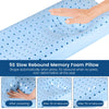 Memory Foam Pillows Neck Pillow Bed Pillow for Sleeping Ergonomic Cervical Contour Pillow for Side Back Stomach Sleeper Pillow for Neck Shoulder Pain