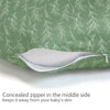 HNHUAMING Green Sage Nursing Pillow Cover, Breastfeeding Pillow Slipcover for Baby Girls/Boys, Soft Snug Fits On Newborn Feeding Pillow Case
