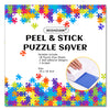 Puzzle Glue Sheets for 3 X 1000 Puzzles, 18 Puzzle Saver Sheets Peel & Stick, Puzzle Saver No Stress & No Mess, Clear Puzzle Sticker Sheets Preserve Your Puzzles with 6 Adhesive Hangers & 1 Scraper