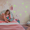 Glow in The Dark Fairy Wall Decals, Luminous Fairies Wall Stickers Bedroom Ceiling Decoration, Butterfly and Star Room Decor for Girls Kids Princess