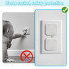 Mriuuod Baby Proofing Outlet Covers 60 Pack Child Safety Plug Covers Electric Shock Prevention 3-Prong White