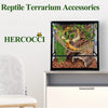 HERCOCCI Bearded Dragon Tank Accessories, Reptile Bridge Hammock Flexible - Jungle Climbing Vines and Leaves with Suction Cups Habitat Décor for Hiding& Climbing Snake Gecko Lizard Chameleon