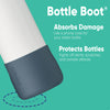 Owala Silicone Water Bottle Boot, Anti-Slip Protective Sleeve for Water Bottle, Protects FreeSip or Flip Stainless Steel Water Bottles, 24 Oz, Grey