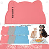 6 Pcs Cat Food Mat Silicone Pet Feeding Mat for Floor Non Slip Waterproof Dog Food Mat for Food and Water Pet Cat Placemat Non Spill Pet Dish Tray for Dogs, Cats Others Animal