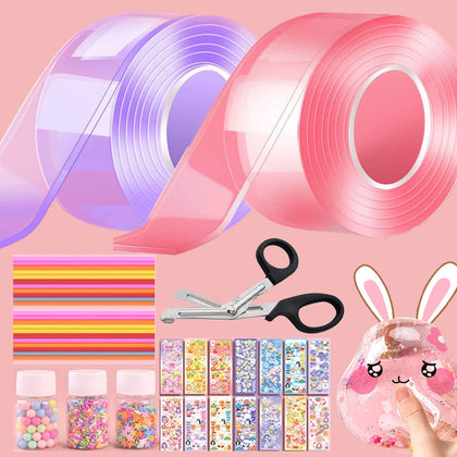 MEFJRAX-Nano Tape Bubble kit,Double Sided Tape Plastic Bubbles Balloon,for Kids Adult Party Favors Gifts Fidget Toy Craft