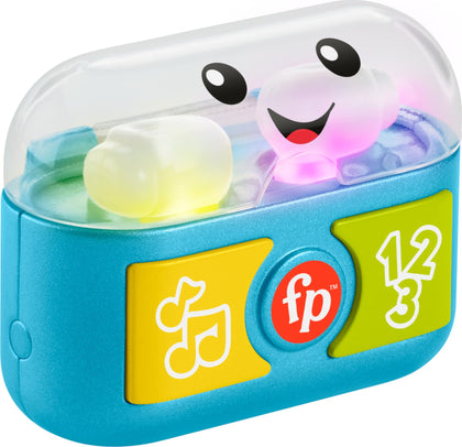 Fisher-Price Laugh & Learn Baby & Toddler Toy Play Along Ear Buds with Music Lights & Fine Motor Activities for Ages 6+ Months
