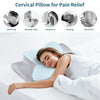 Neck Pillow Cervical Memory Foam Pillows for Pain Relief Sleeping, Contour Pillow for Shoulder Pain, Ergonomic Orthopedic Bed Pillow for Side, Back & Stomach Sleepers with Breathable Pillowcase